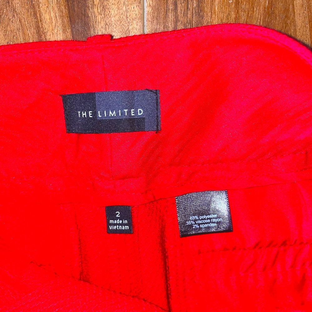 The limited red wide leg pants size 2